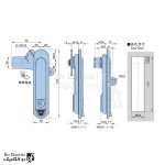 نقشه قفل اهرمی بزرگ AB301-1-1