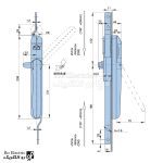 نقشه قفل اهرمی MS 483-1-1